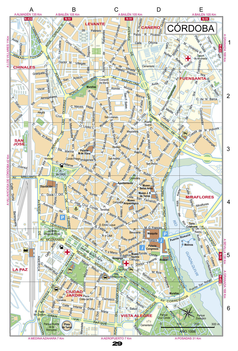 Cordoba Tourist Map