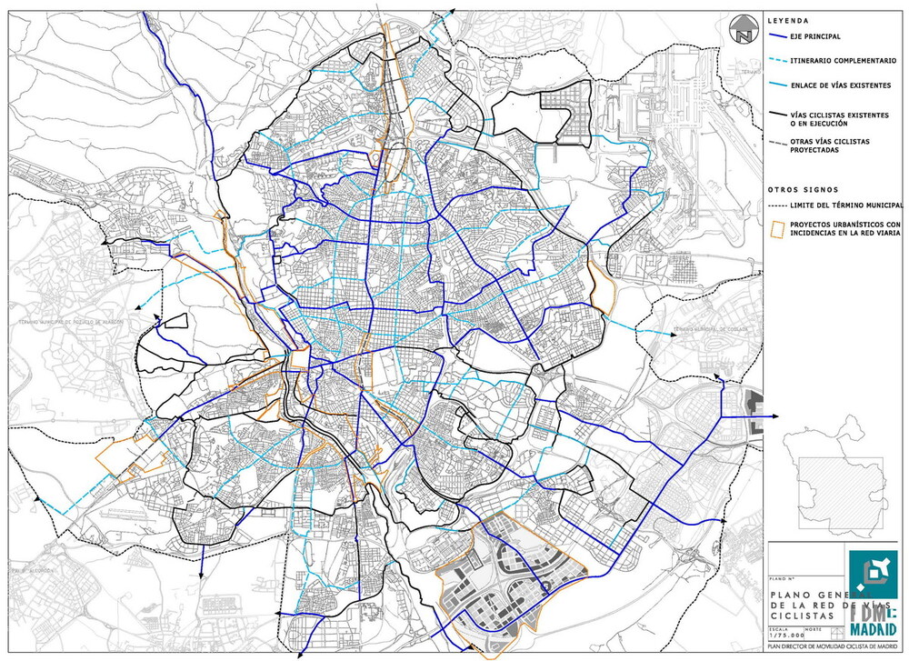 Madrid Cycle Routes Network 