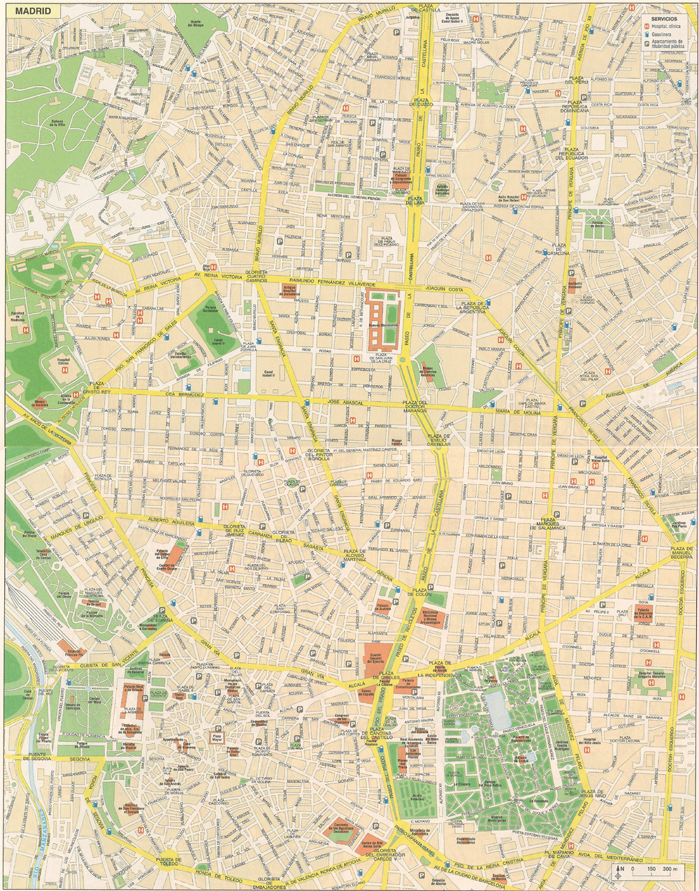 Plano De Madrid Tamaño Completo Ex 4286