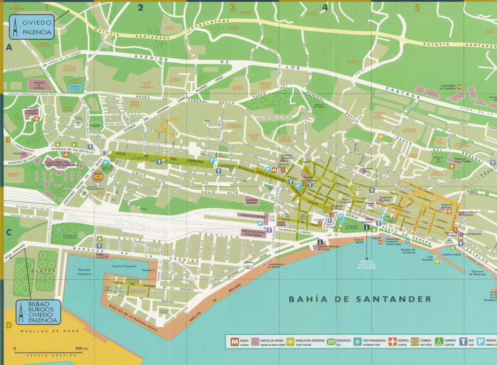 Santander map - Full size | Gifex