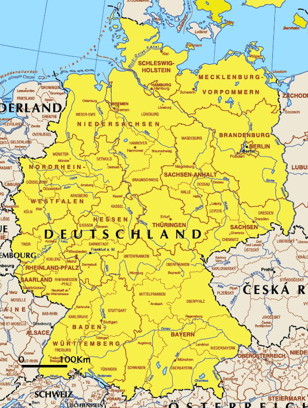Mapa De Alemania En Espanol 6066