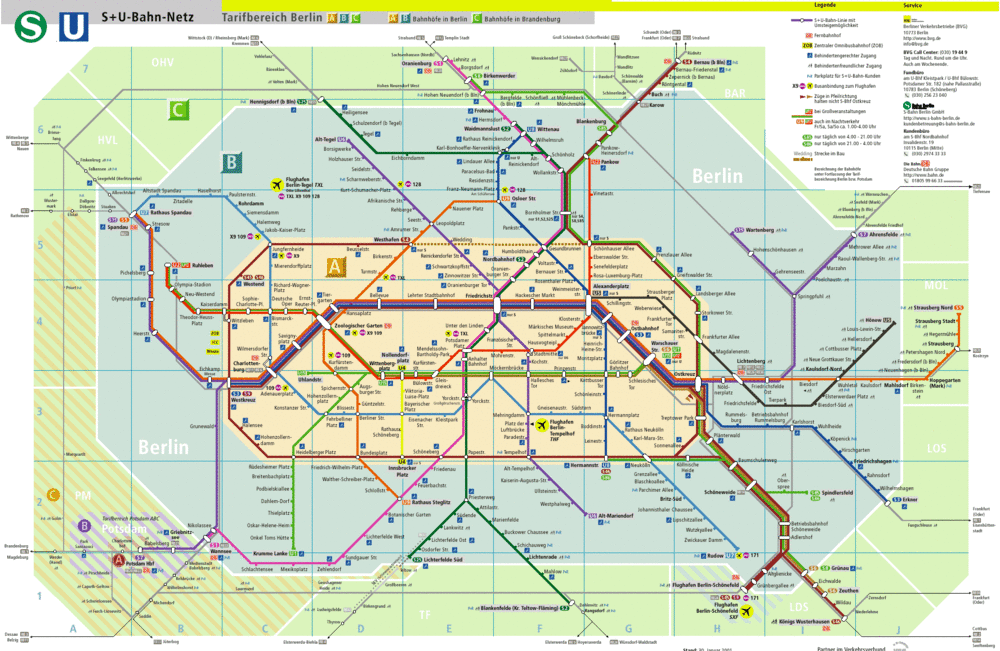 Карта метро берлина интерактивная