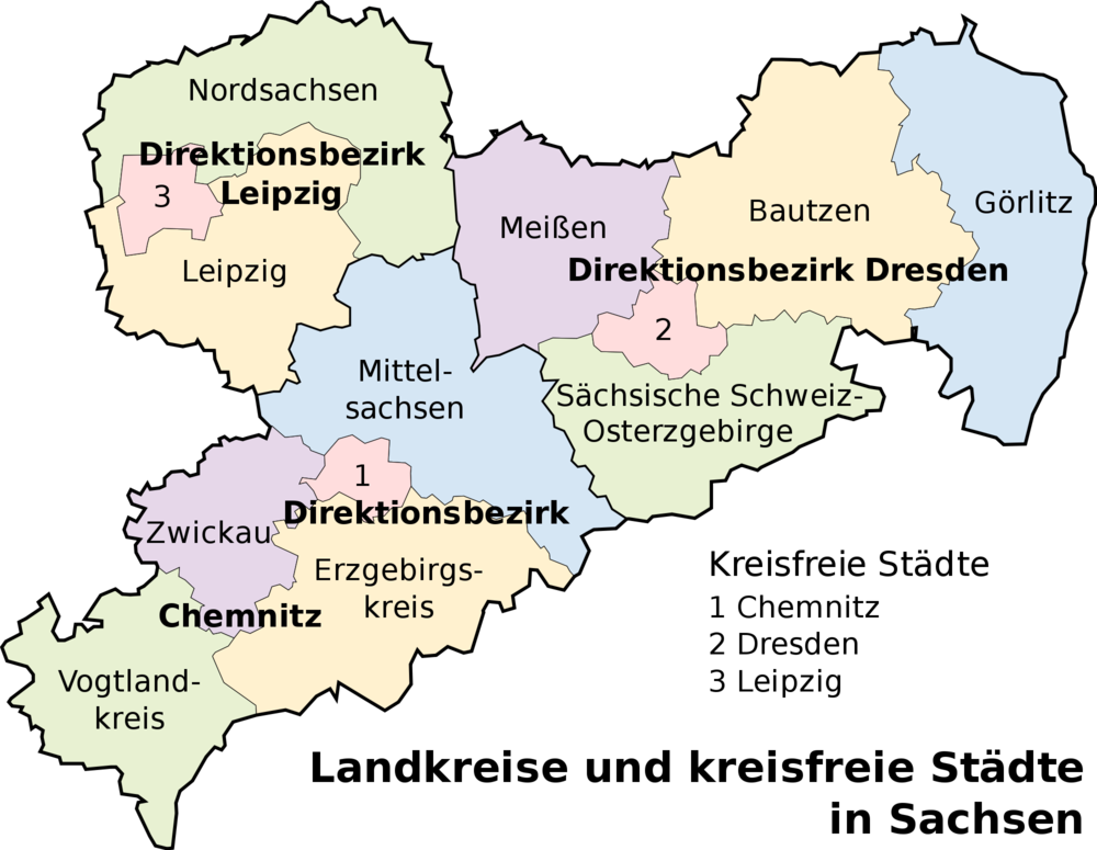 Map Of Saxony 2008 
