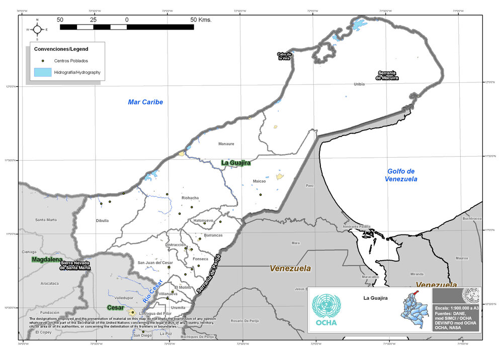 Mapa De La Guajira Tamaño Completo Ex 