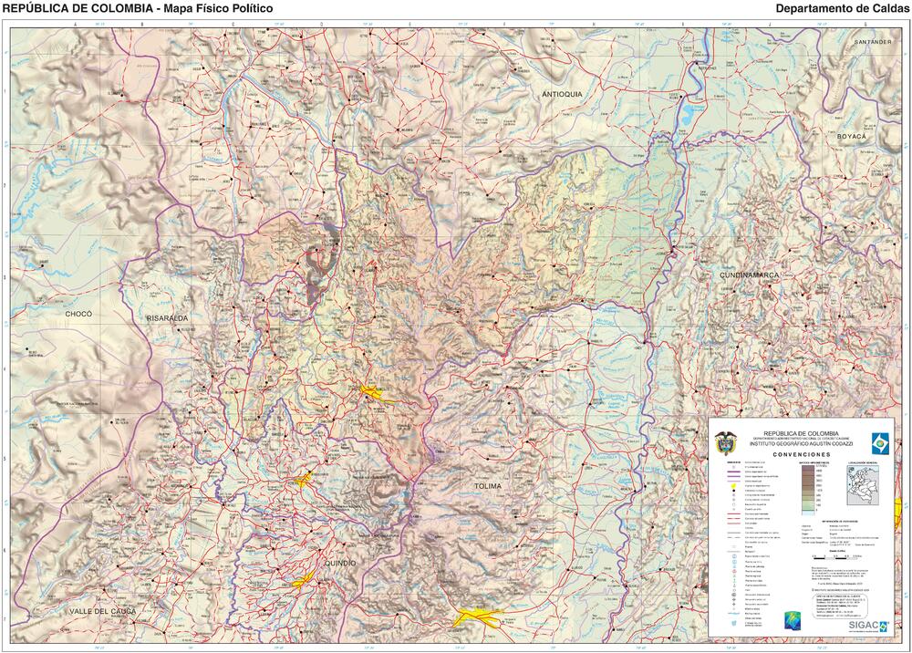 Mapa De Caldas Tamaño Completo Ex 0050