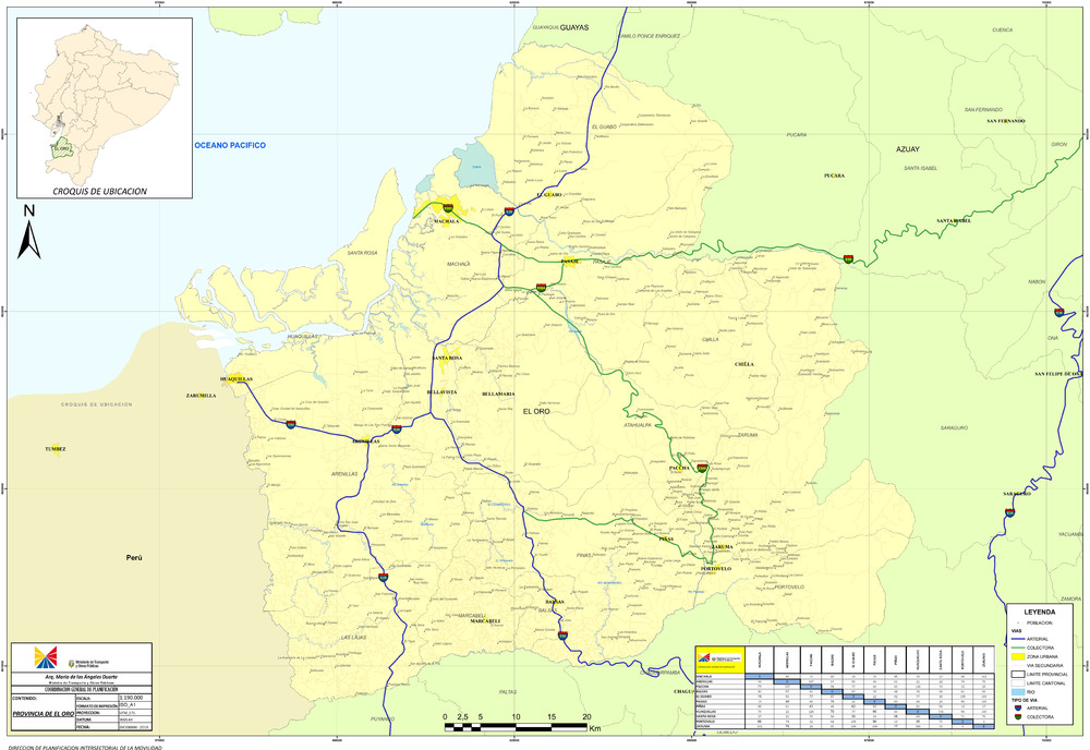 Map of El Oro 2010 - Full size | Gifex