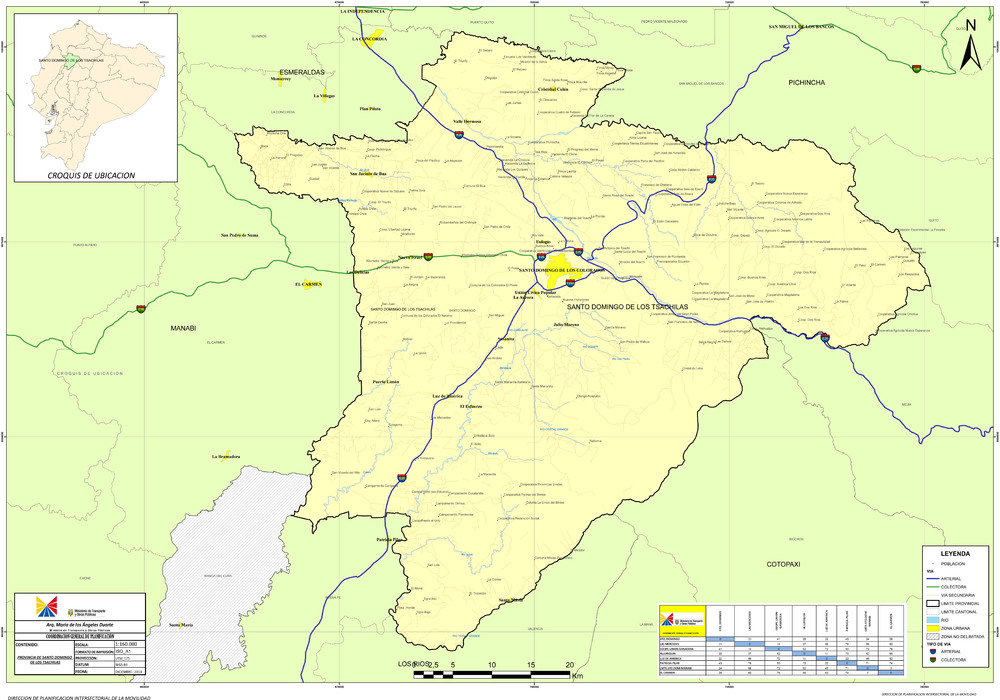 Map Of Santo Domingo De Los Tsáchilas 2010 Full Size Ex 