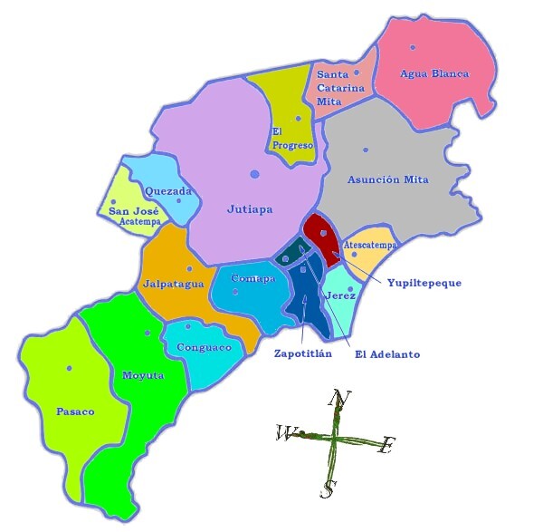 Imagenes Del Mapa De Jutiapa