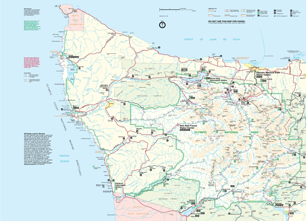 Olympic National Park Map - Full size | Gifex