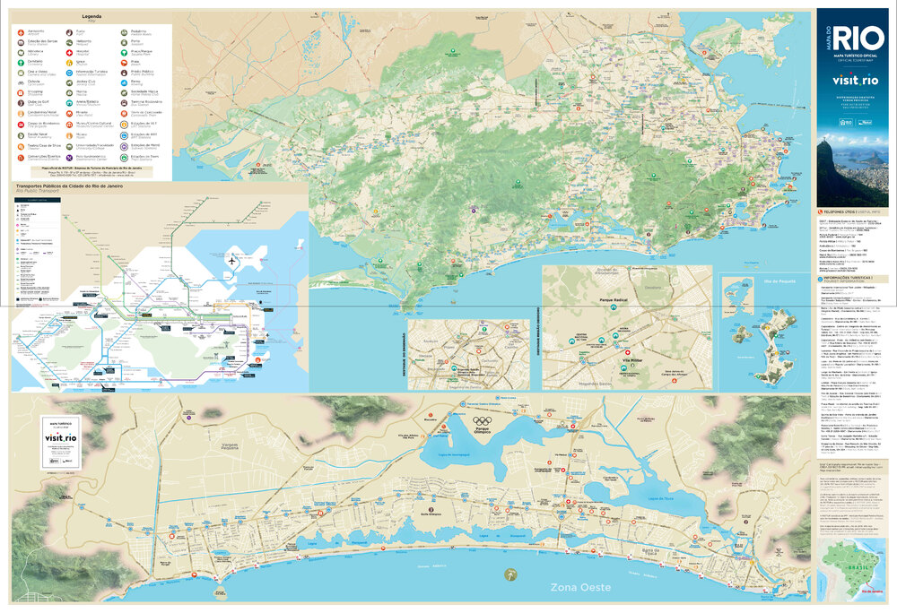 Mapa Turístico De Río De Janeiro - Tamaño Completo | Gifex