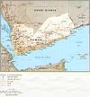 Yemen - Red Sea Physical Map 1984 | Gifex