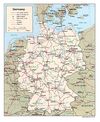 Political map of Germany | Gifex