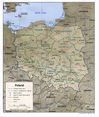 Poland - Poland Physical Map 1997 | Gifex