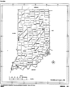 Political Map of Indiana, United States | Gifex