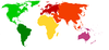 World political outline map | Gifex