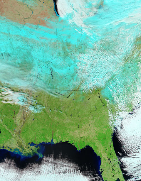 Nieve en los Estados Unidos oriental