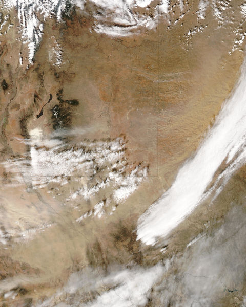 Dust storm in Texas and New Mexico (afternoon overpass)