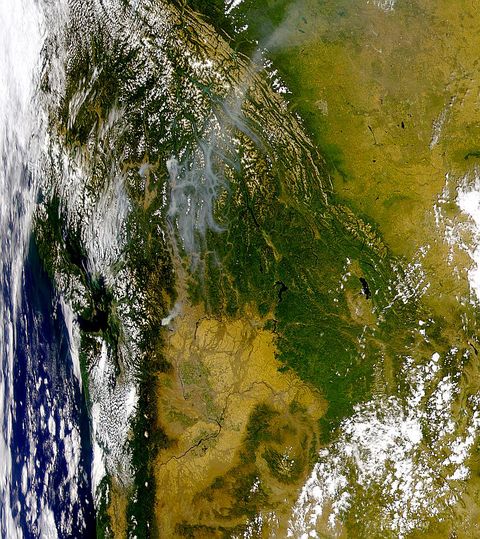 Smoke from Washington