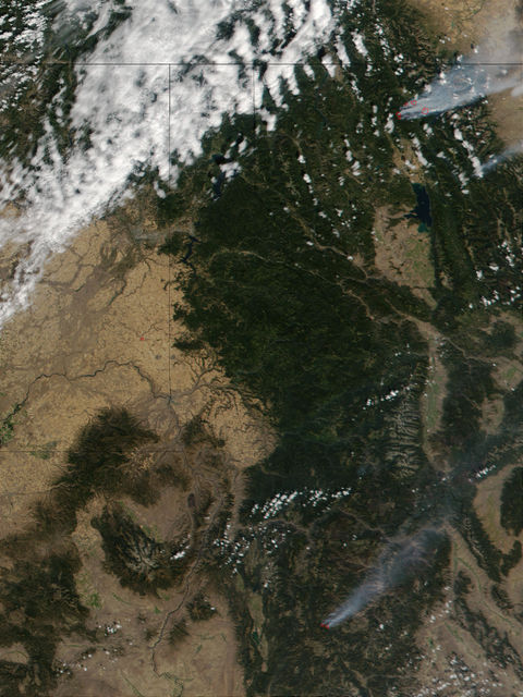 Wildfires in Montana and Idaho