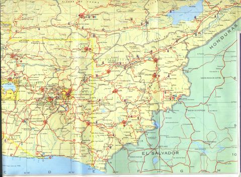 South Eastern Guatemala Map