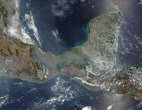 Fires in Mexico and Central America