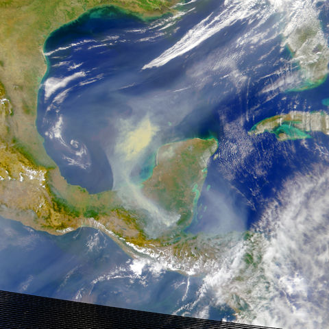 Fires on Yucatan Peninsula