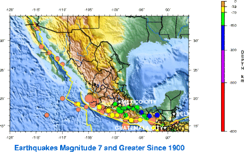 Terremotos en México