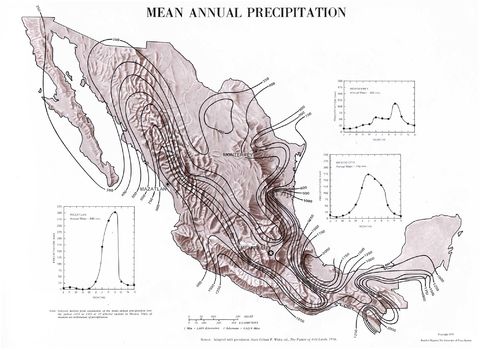 Mean Annual Precipitation in Mexico