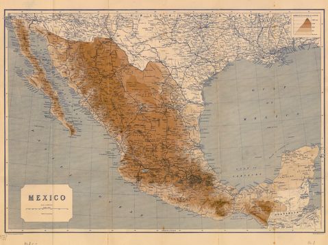 Map of Mexico 1919