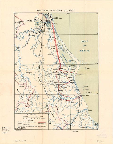 Área Petrolera del Norte de Veracruz 1919