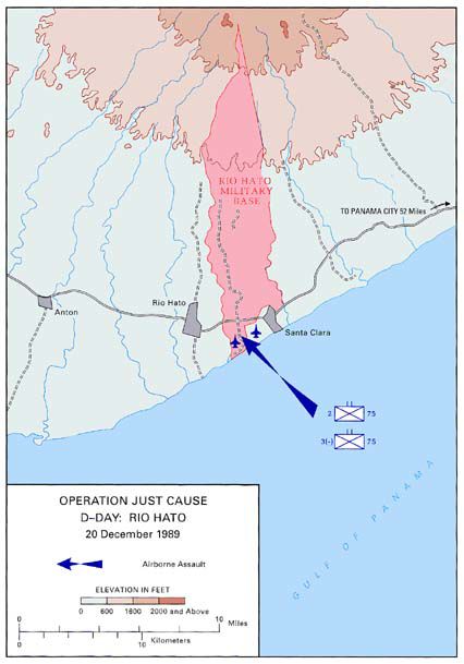 Operación Causa Justa, Día D: Rio Hato, 20 Diciembre 1989