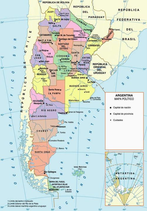 Mapa de Argentina