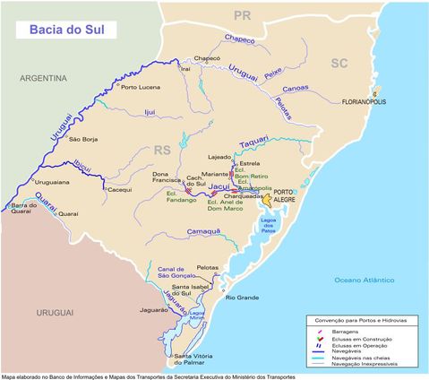 Southern Basin Waterways Brazil