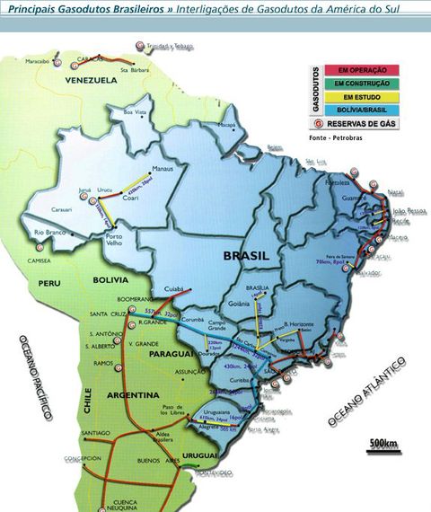 Brazil Main Gas Pipelines | Gifex