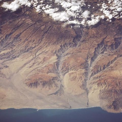 Imagen, Foto Satelite de los Cañones de los Rios Yauca y Acari, Peru