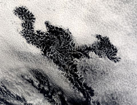 Open-cell clouds off Peru