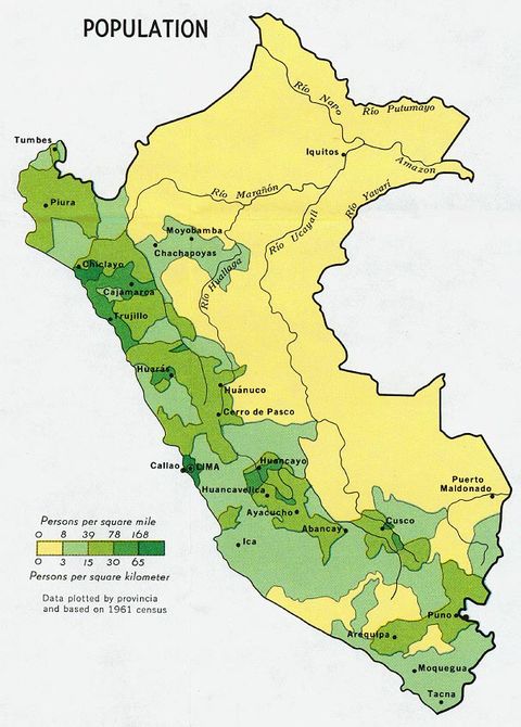 Población de Perú 1970