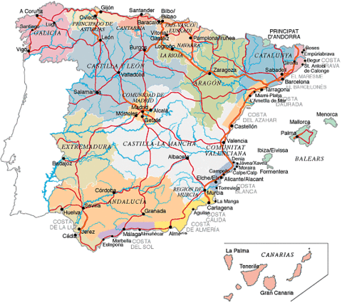 Autonomous communities of Spain | Gifex