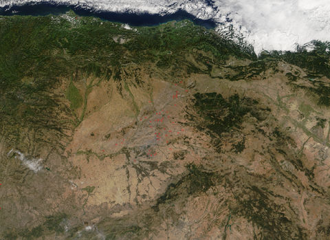 Fires in northern Spain