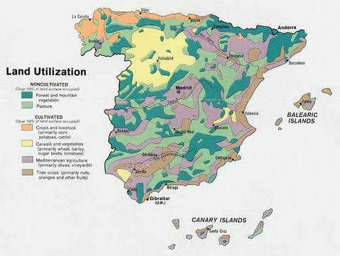 Spain Land Utilization 1974