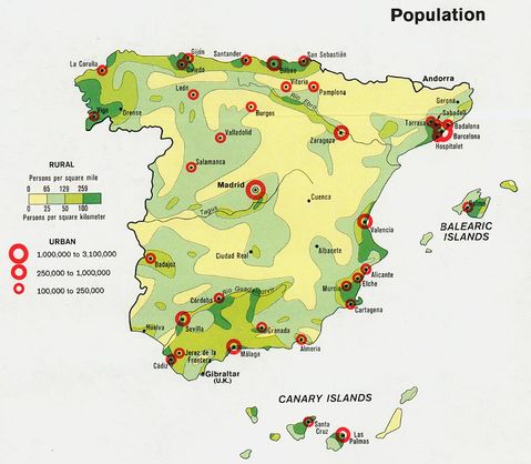 Población de España 1974