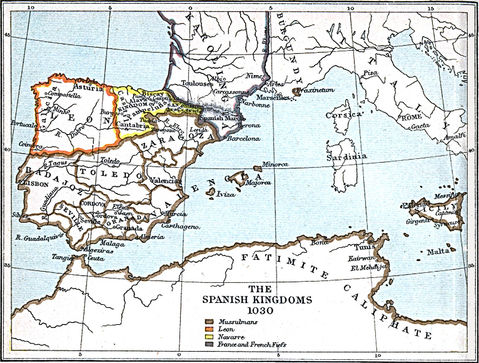 Los Reinos de España 1030 A.D.