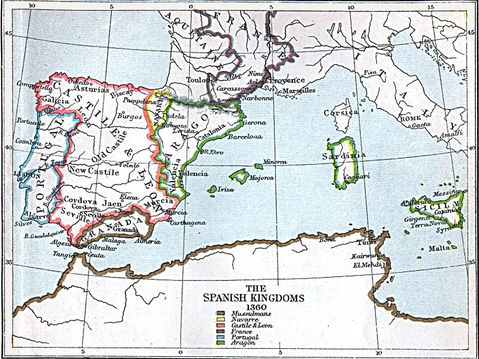 The Spanish Kingdoms 1360 A.D.