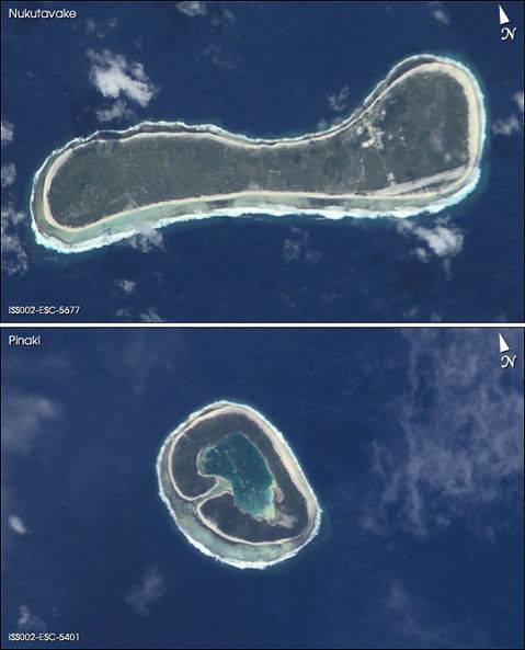 Atolls in the Tuamotu Archipelago, French Polynesia