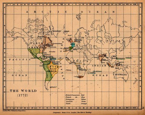 Mapa del Mundo 1772