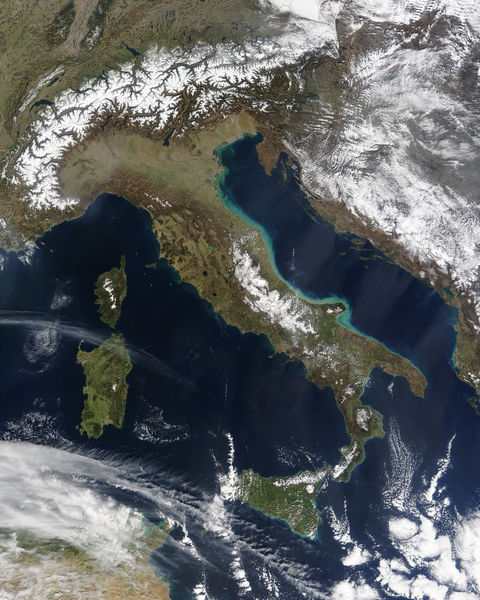 Sediment off the east coast of Italy