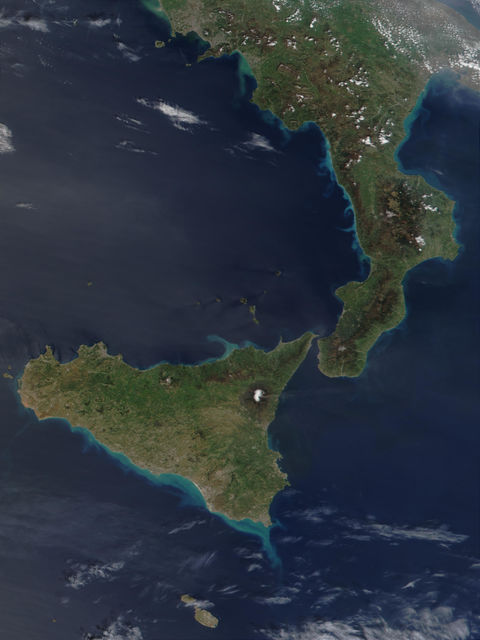 Smoke and Sediments in Sicily