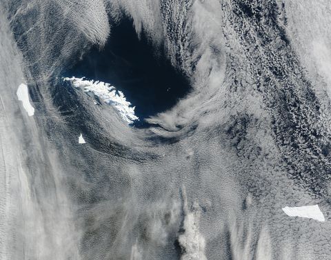 Icebergs around South Georgia, South Atlantic Ocean