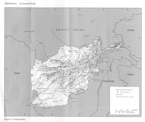 Afghanistan Topographic Map 1986