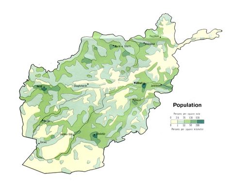 Afghanistan Population 1972